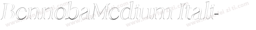 BennobaMedium Itali字体转换